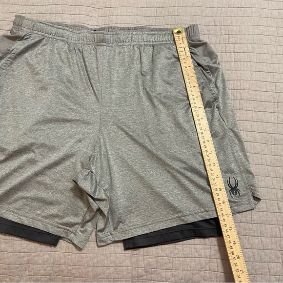 Spyder Active Men's Performance Proweb Stretch Shorts XL Gray - Picture 5 of 9